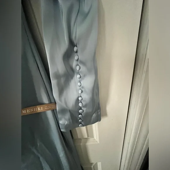 MESHKI- Avery One-Shoulder Maxi Dress - Cornflower Blue - Picture 6 of 9